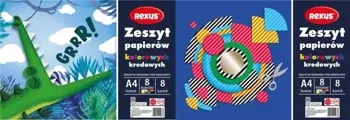 Zeszyt papierów kolor. kredowanych A4/8K (10szt) - Beniamin