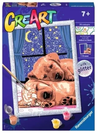 CreArt dla dzieci: Śpiące psiaki - Ravensburger