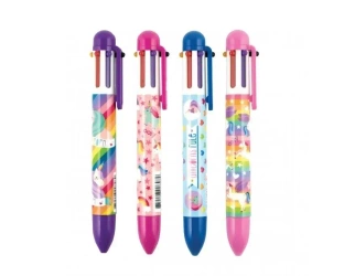 Długopis Mechaniczny 6w1 Jednorożce - Kolorowe Baloniki