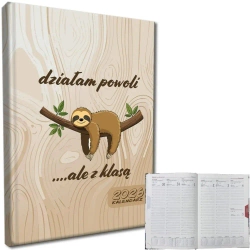 Kalendarz 2026 A5 tygodniowy rozkładówka Leniwiec - EV-Corp