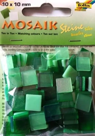 Mozaika 10x10mm zielona - Galeria Hobby