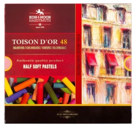 Pastele suche połówki 8546 Toison D'or 48 kolory - Koh-I-Noor