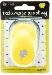 Dziurkacz ozdobny 2,5cm dąb - Dalprint dpCraft