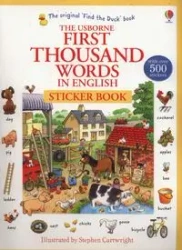 First Thousand Words in English Sticker Book - Heather Amery