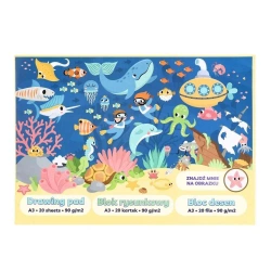 Blok rysunkowy A3/20K 90g Głębiny - Strigo