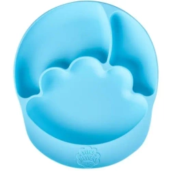 Talerz silikonowy z przyssawką niebieski - Nana's Manners