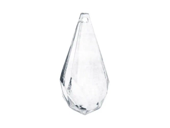 Zawieszki Krople bezbarwny 23x51mm 5szt - PartyDeco