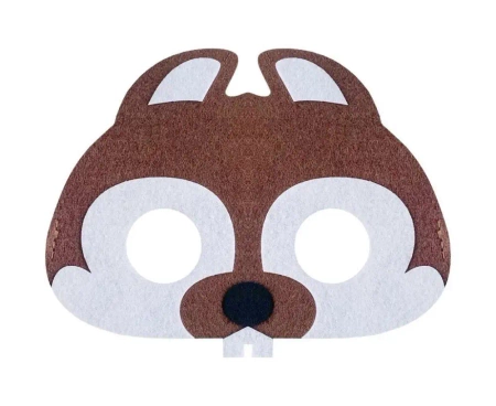 Maska filcowa bóbr 17.5x13.5cm - Godan
