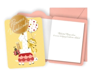 Karnet urodziny - Kukartka
