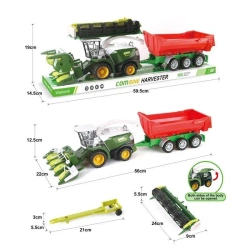 Kombajn z czerwoną przyczepą - TOYS Paweł Wojda