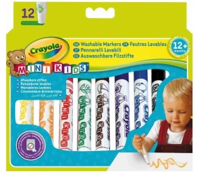 Flamastry Zmywalne Mini Kids 12 kolorów CRAYOLA