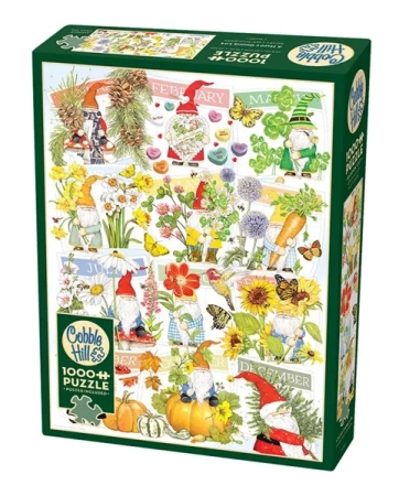Puzzle 1000 Szczęśliwy rok skrzata G3 - Cobble Hill