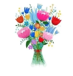 Karnet B6 Kwiaty bukiet - Henry