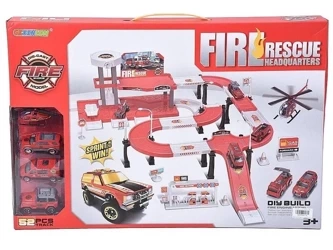 Parking straży pożarnej z pojazdami - ADAR