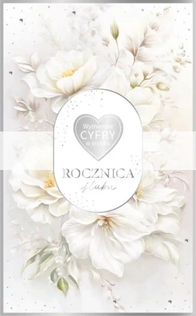 Karnet Rocznica Ślubu wymienne cyfry - Armin Style