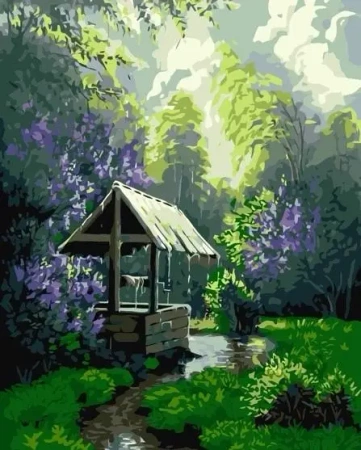 Malowanie po numerach - Letni deszcz 40x50cm - Qbee
