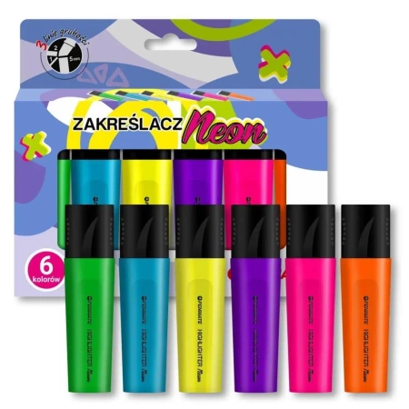 Zakreślacz neonowy 6 kolorów - Penmate