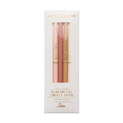 Zestaw 4 długopisów Cream - Designworks Ink