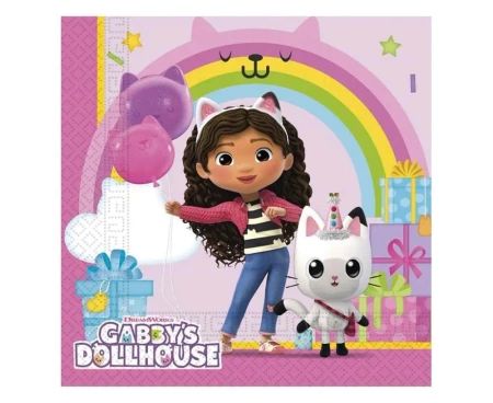 Serwetki papierowe Gabby's Dollhouse 33x33cm 20szt - Godan