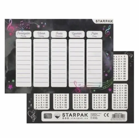 Plan Lekcji Tabl Mnoz A5 Music Starpak Pba 25/750