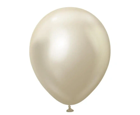 Balony Mirror White Gold 25szt - Godan