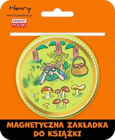 Zakładka magnetyczna kulka 2 grzyby - Henry