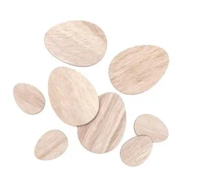Drewniane jajka 4cm, 7cm, 8szt naturalne - Dalprint
