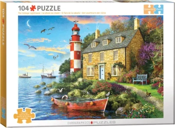 Puzzle 104 The Cottage Lighthouse by Dominic Davison 6704-6024 - Eurographics