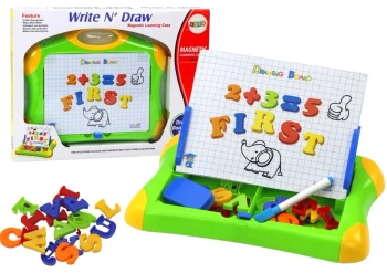 Tablica edu magnetyczna literki i cuferki - Leantoys