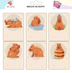 Naklejki na szafkę i zeszyt Kapibara 1 - All4Kids