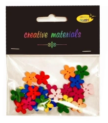 Guziki ozdobne Kwiatki 15mm 30szt - Galeria Hobby