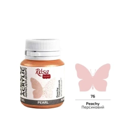 Farba akrylowa perłowa peachy 76 20ml - Rosa