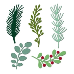 Zestaw wykrojników - Leśne gałązki 5szt - Dalprint dpCraft