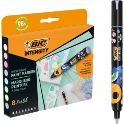 Markery akrylowe Intensity Pastel Paint mix 8szt - BIC