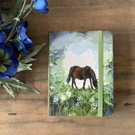 Notatnik z gumką A6 SCN29 Koń - Alex Clark
