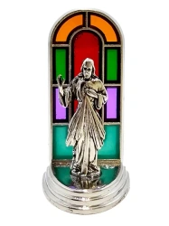 Witrażyk Jezus Miłosierny 6,5cm - Art Sacrum
