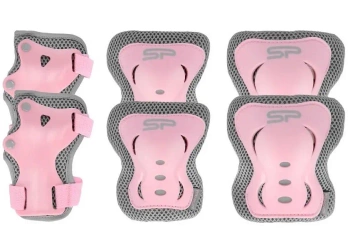 Zestaw ochraniaczy Shield r. L różowy - Spokey