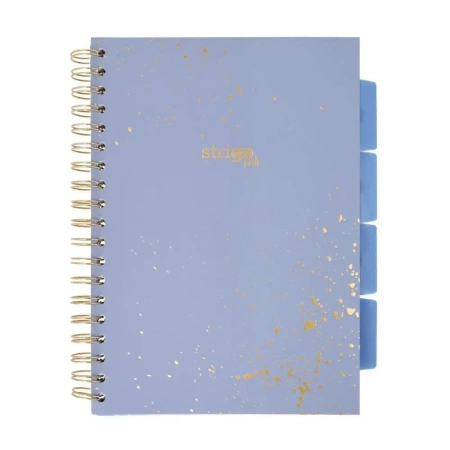 Kołozeszyt Pads B5/100K kratka Marmur niebieski - Strigo