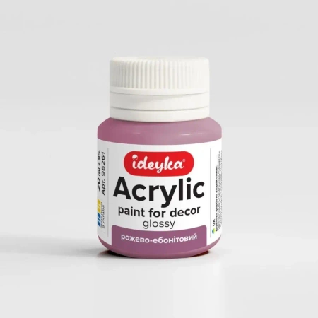 Farba akrylowa Różowy i ebonitowy 20ml - Ideyka