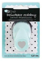 Dziurkacz ozdobny 1,6cm serce falbanka - Dalprint dpCraft