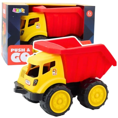 Wywrotka do piasku czaerowo żółta - Leantoys