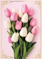 Karnet B6 PP-2142 Kwiaty (bez tekstu) - Kukartka