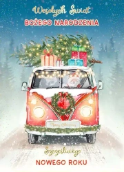 Karnet B6 Boże Narodzenie - Świąteczny ogórek - Henry