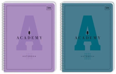 Kołozeszyt A4+ 80K kratka Academy Hybrid (5szt) - INTERDRUK
