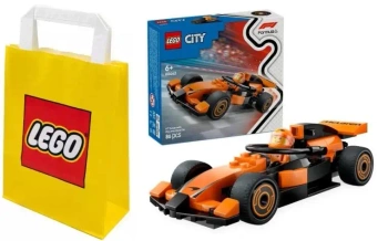 2W1 LEGO(R) CITY 60442 KIEROWCA I BOLID MCLAREN+ LEGO TORBA PAPIEROWA MAŁA
