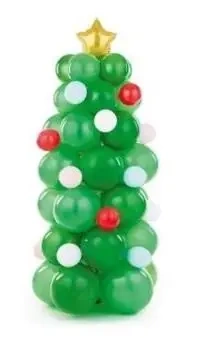Bukiet balonów Choinka 65x161cm MIX - PartyDeco