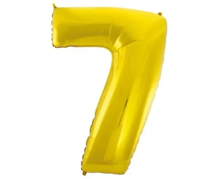 Balon foliowy B&C cyfra 7 złota 92cm - Godan