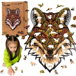 Puzzle drewniane eko 120 Zaczarowany lis A3 - PuzzleOK