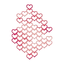 Wykrojnik - Koronka serca - Dalprint dpCraft