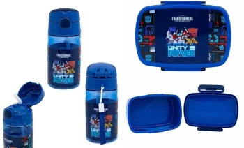 TRANSFORMERS ZESTAW ŚNIADANIOWY BIDON +ŚNIADANIÓWKA dla chłopca